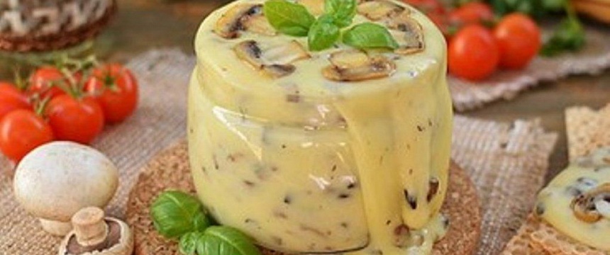 Домашний плавленый сыр с шампиньонами
